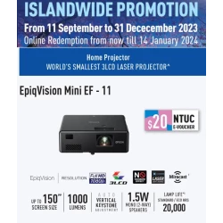 Epson EF-11 LCD Projector 1080p 1000 Lumen Mini laser projection TV